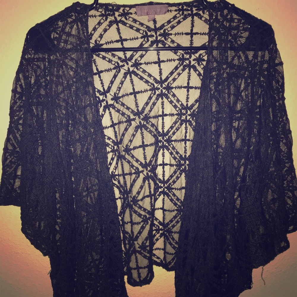 Black Lace Kimono